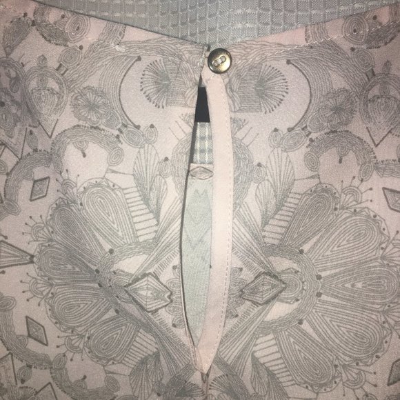 Kenar Pink and Gray  Blouse XL 3/4 length sleeves - Picture 3 of 7